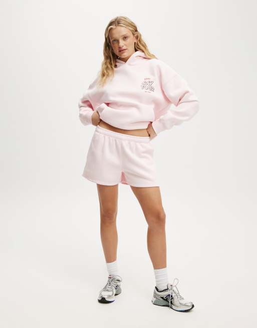 Cotton:On Plush essential gym short in pink