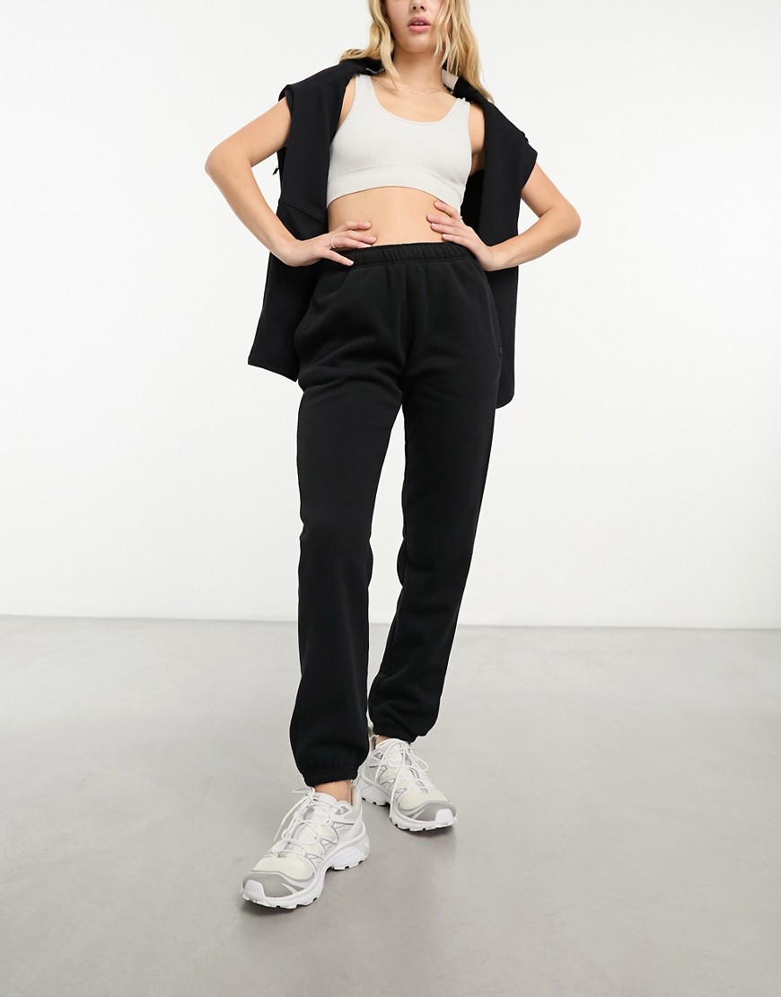 Cotton:On plush essential gym trackpants in black