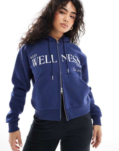 Cotton:On Plush graphic zip through in blue - view 1