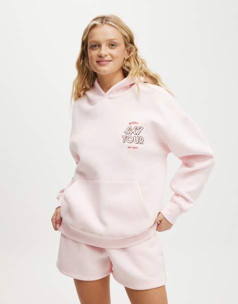 Cotton:On Plush premium graphic hoodie in pink - view 1