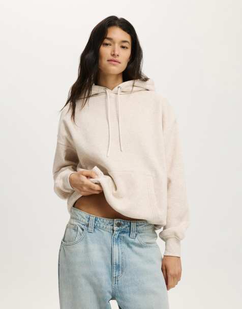 Cotton:On Premium oversized hoodie in beige - view 1