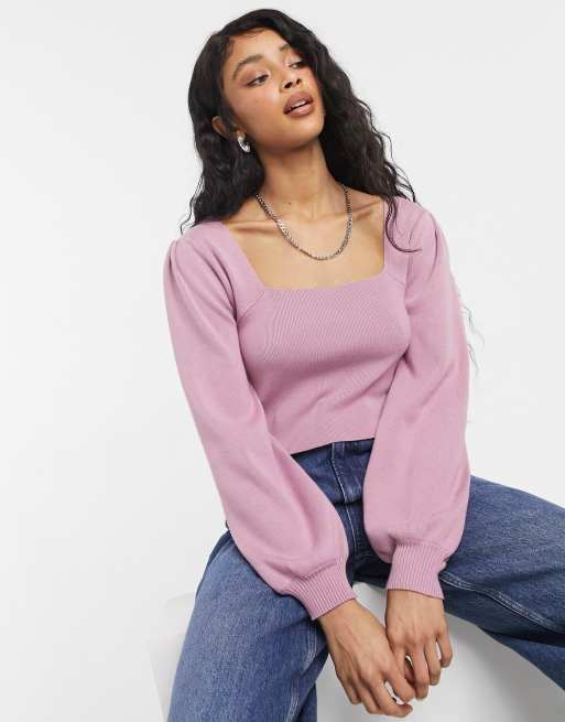 Puff long outlet sleeve top