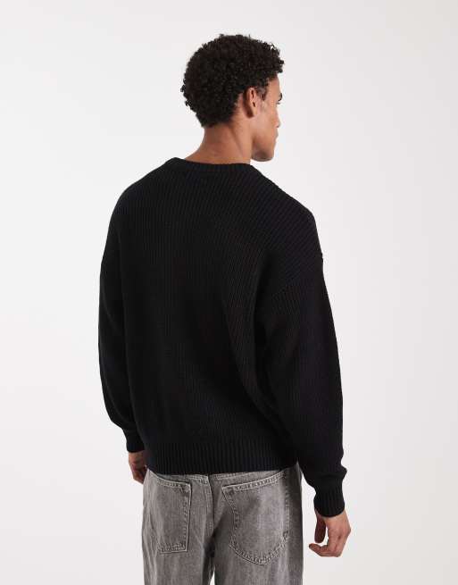 Cotton On - Pull coupe carrée à col ras de cou - Noir, 2 de 5