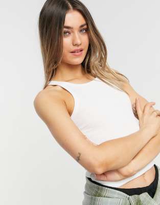 Cotton:On racerback tank in white | ASOS