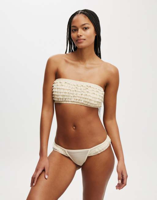 Cotton:On Rara ruffle bandeau in yellow
