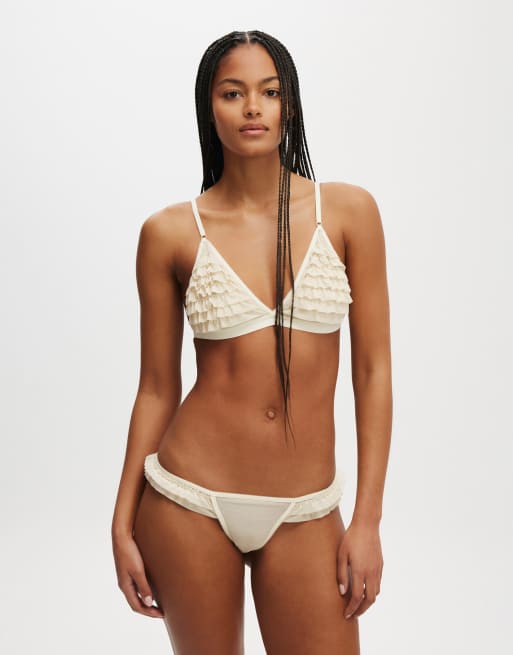 Triangle bralette top sales