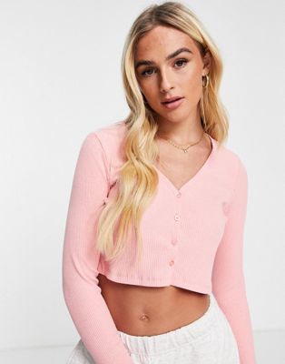 Cotton:On relaxed button up cardigan in pink