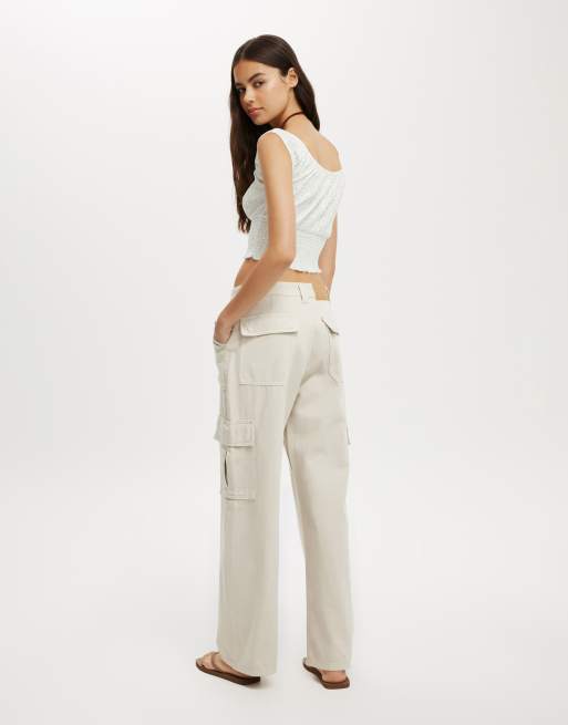 Cotton:On Relaxed cargo jean in soft taupe