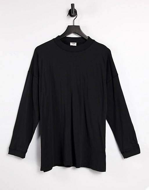 Cotton:On relaxed long sleeve t-shirt in washed black