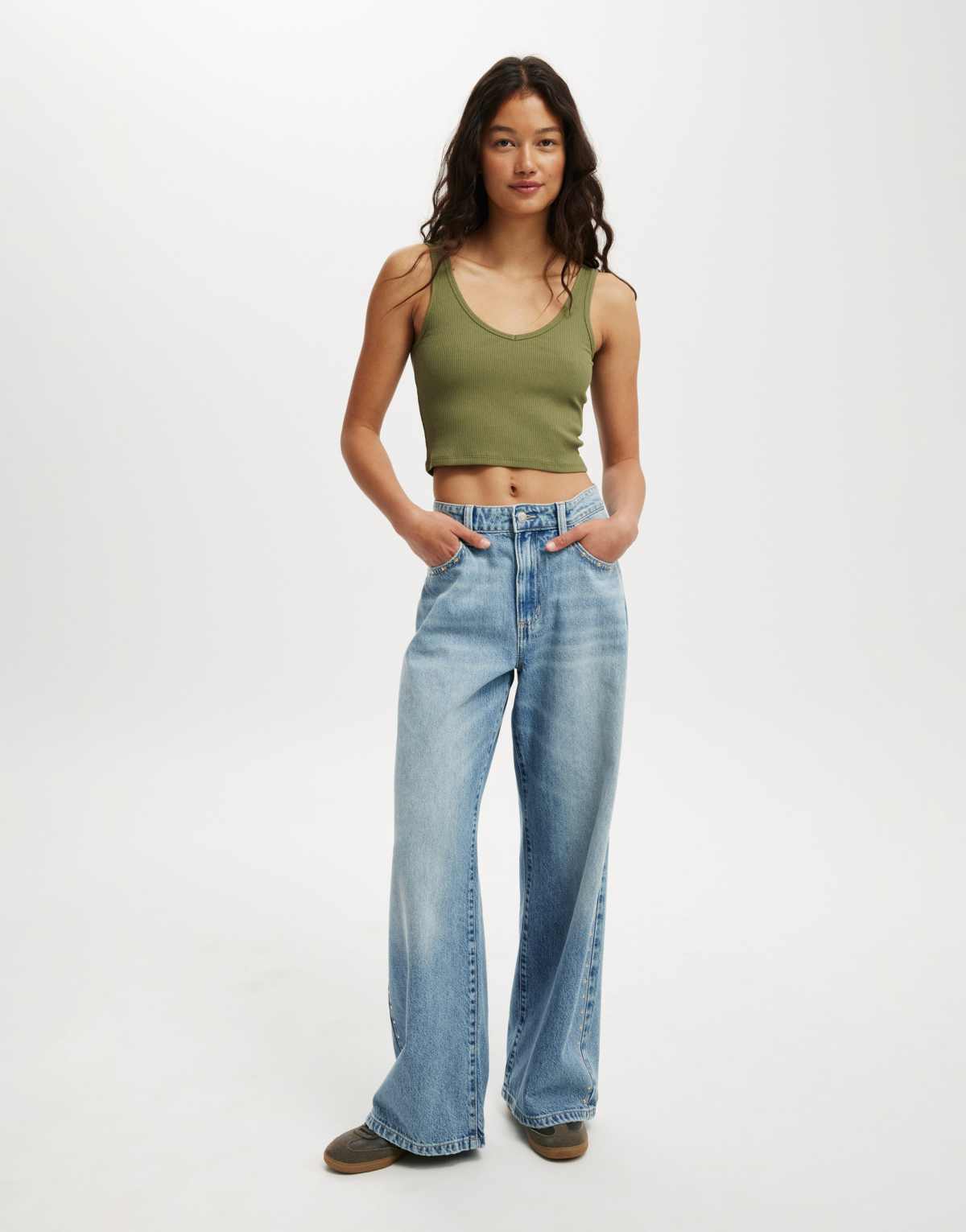 Cotton:On Relaxed wide jean in blue