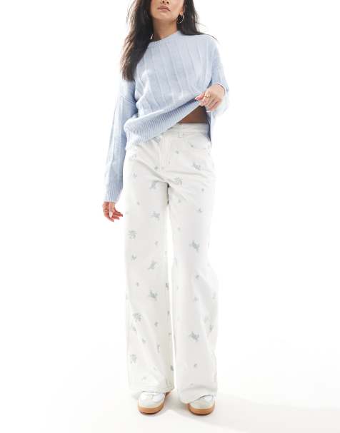 Cotton:On Relaxed wide jean in white - view 1