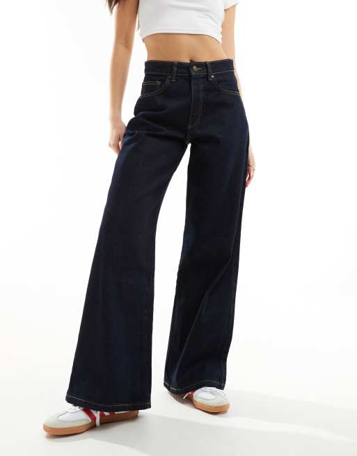 CottonOn Relaxed wide leg jean in blue ASOS