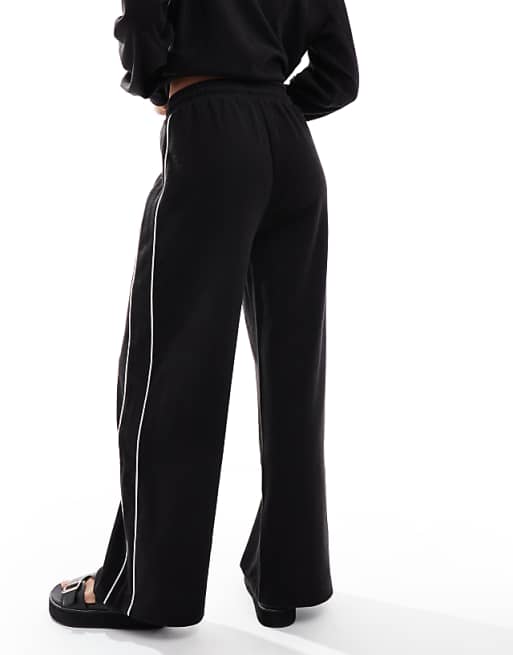 Rib Trim Pant in Black Rib Trim Pant in Black