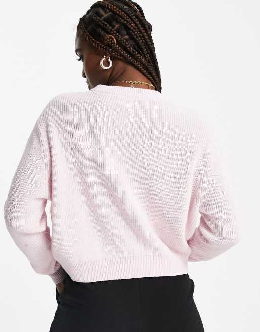 Cropped jumper cotton outlet on