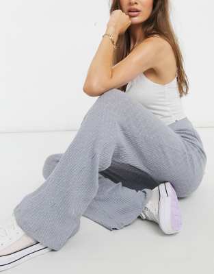 asos black wide leg trousers