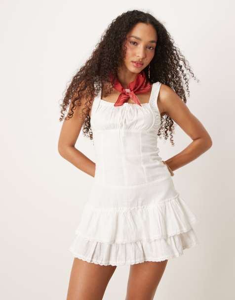 Cotton On - Riley - Robe corset courte - Blanc - view 1
