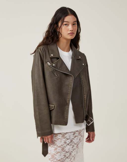 Biker jacket cotton on hotsell