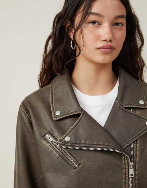 Biker jacket cotton on hotsell