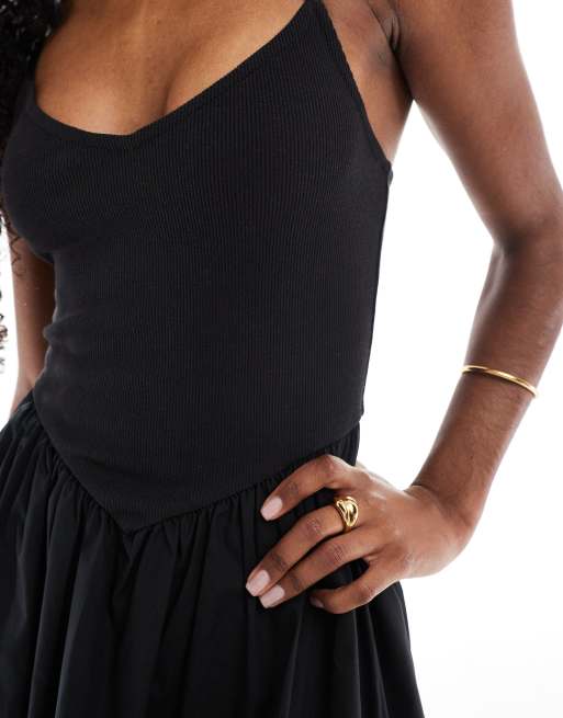 Cotton:On Romee maxi dress in black