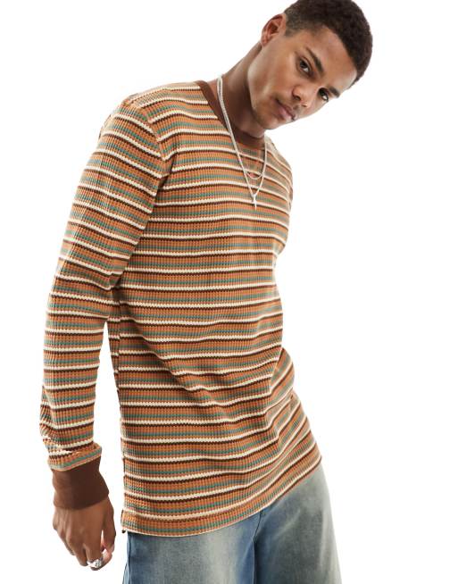 Bruin shirt lange discount mouw