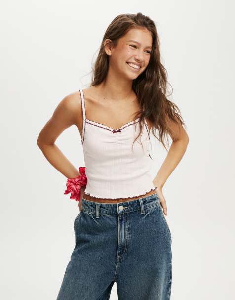 Cotton:On Scarlet pointelle cami in pink - view 1