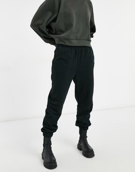 Cotton:On – Schwarze Jogginghose mit hohem Bund