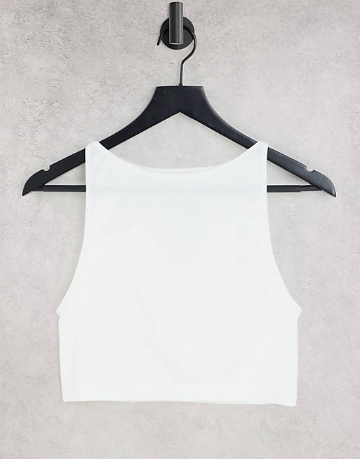 Cotton:On seamless high neck cami in white