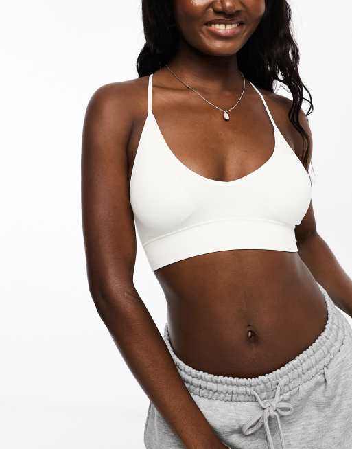 Cotton:On seamless longline bralette in white