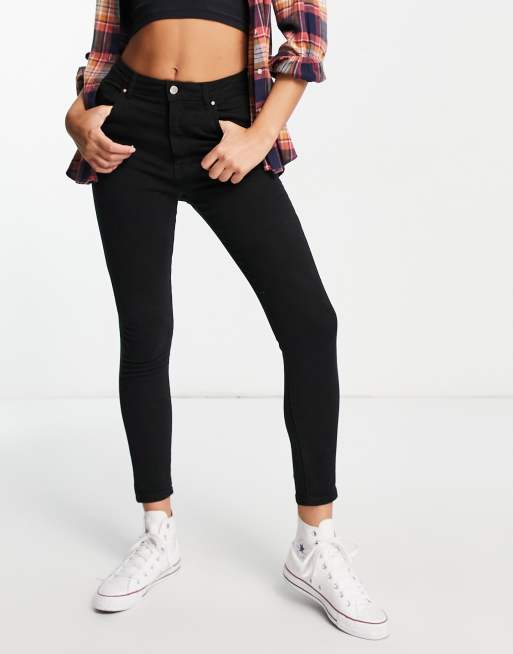 Cotton:On - Skinny jeans met hoge taille in zwart
