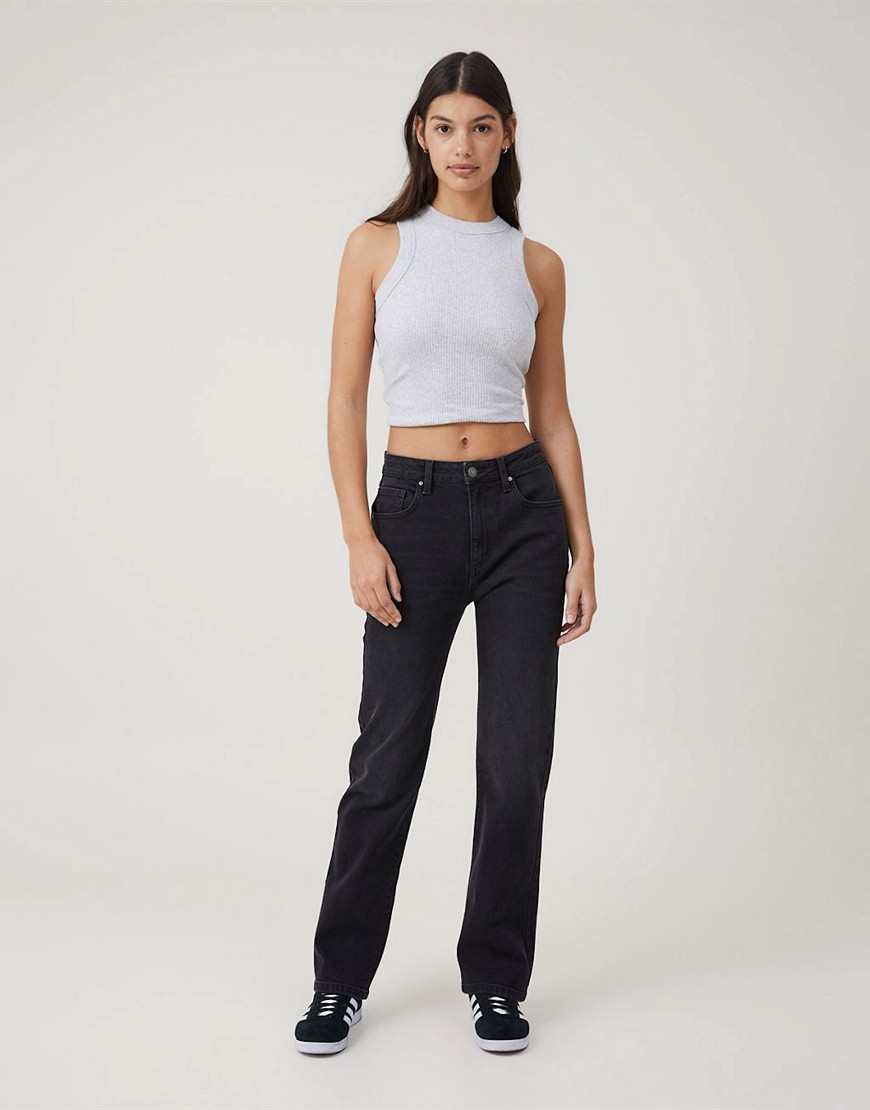 Cotton:On Slim straight jean in black