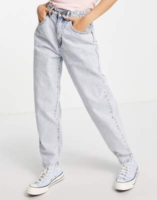 Cottonon Cotton On Slouchy Mom Jeans In Bleach Washblues ModeSens