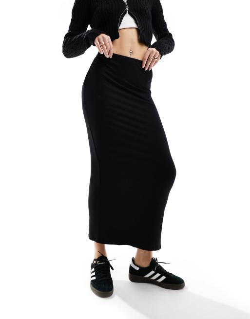 Black cotton 2024 maxi skirt uk