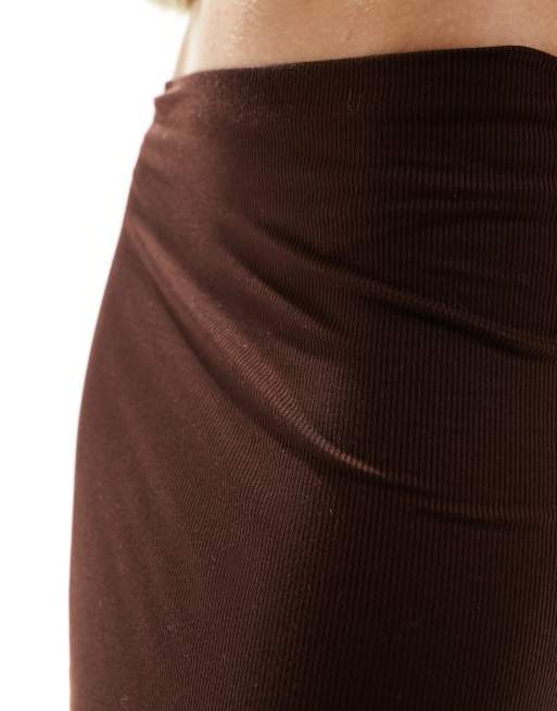 Brown skirt cotton outlet on