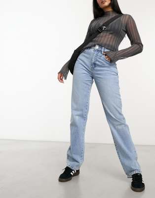 Cotton:On straight leg jeans in blue - ASOS Price Checker