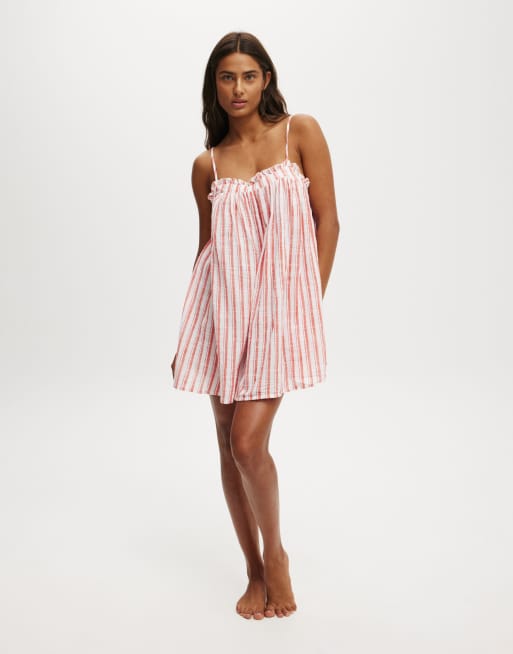 cotton on beach dress White Aqua Cotton Beach Dress – Lindsey Brown main image 1