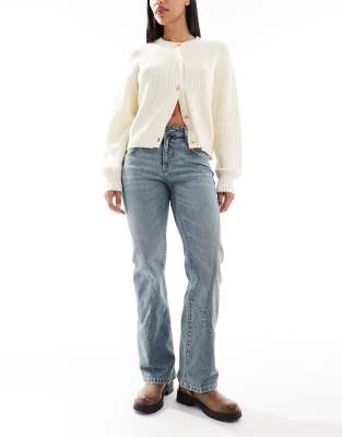 Cotton:On Stretch bootcut flare jean in light blue