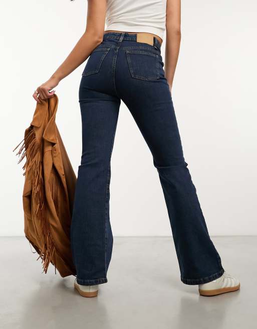 Cotton:On stretch bootleg jean in dark blue