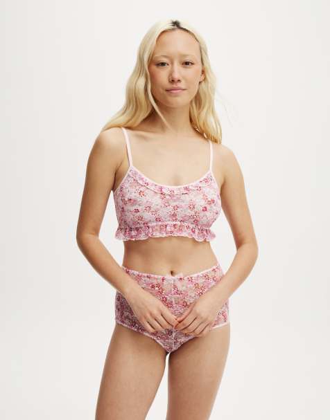 Cotton:On Stretch lace scoop bralette in multi - view 1