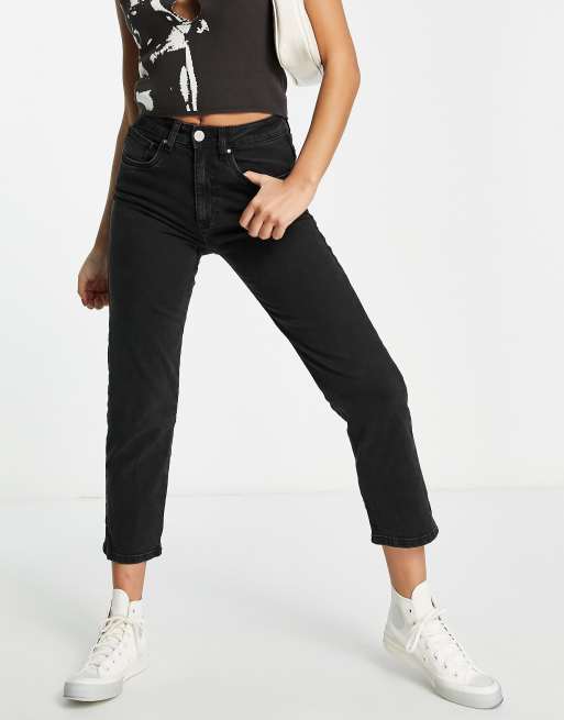 Cotton:On - Stretchjeans met rechte pijpen in zwart