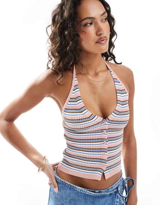 Cotton:On Summer knit halter in multi