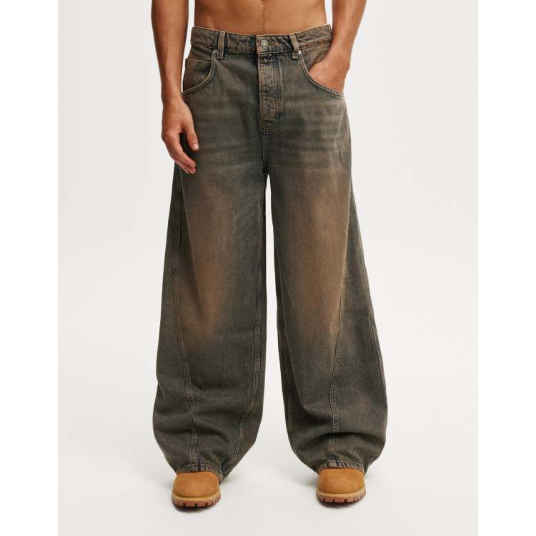 【BAON】Coriku Washing Wide Balloon Denim Pants XL~ Xl Balloon Jeans - Blue | Levi's® DE