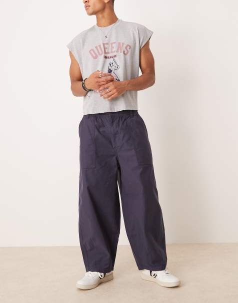 Cotton:On Super baggy balloon pant in washed navy - view 1
