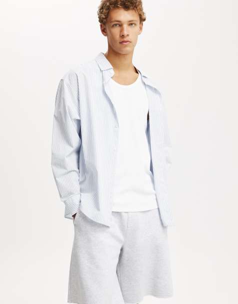 Cotton:On Super baggy fleece short in grey marle - view 1