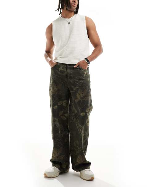 Cotton:On Super baggy jean in camo print - view 1