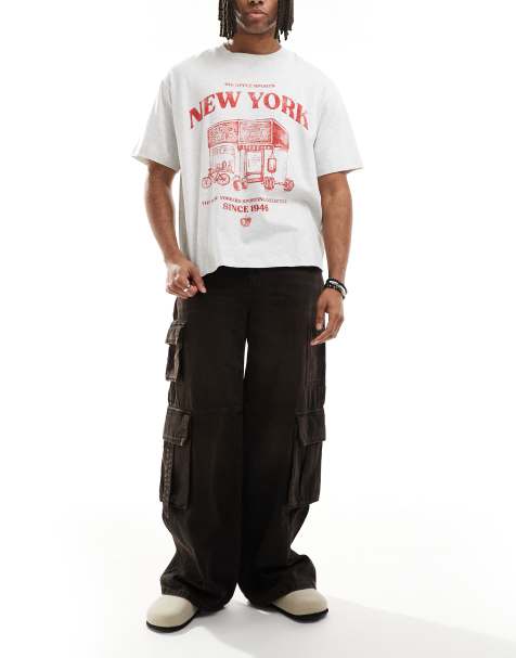 Cotton:On Super baggy jean in cargo burnt black - view 1