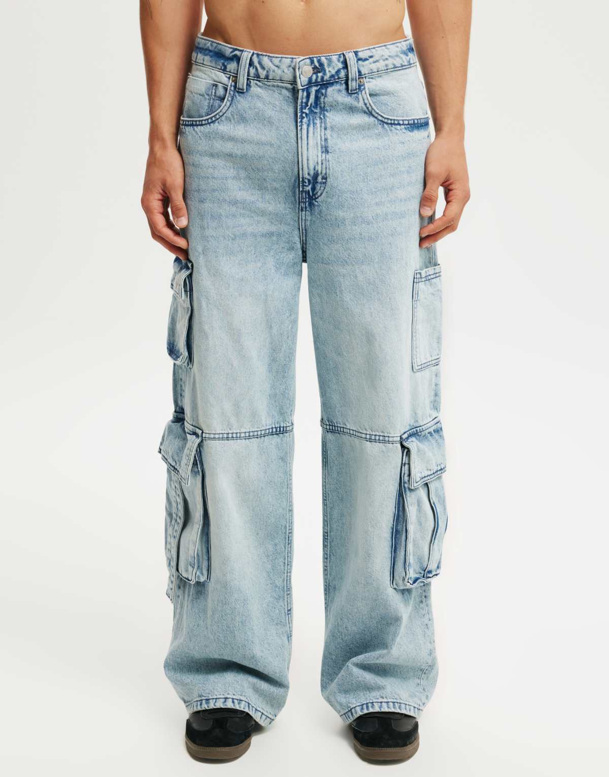 Cotton:On Super baggy jean in cargo starlite blue