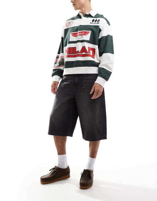 Cotton:On Super baggy jort in black