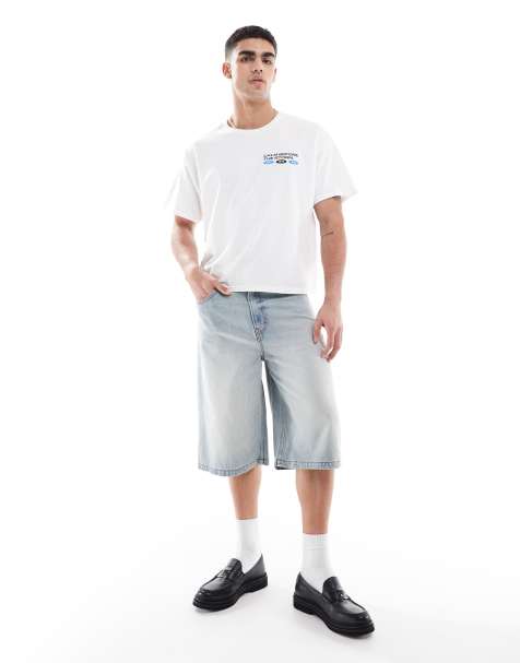 Cotton:On Super baggy jort in blue - view 1