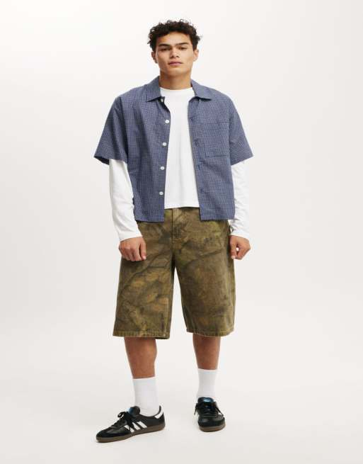Cotton:On Super baggy jort in green