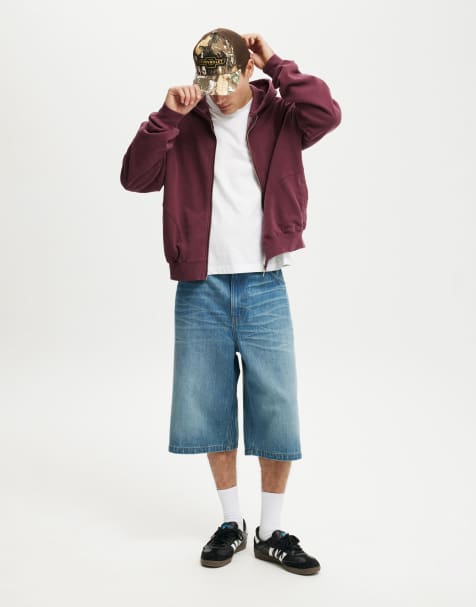 Cotton:On Super baggy jort in mid blue - view 1